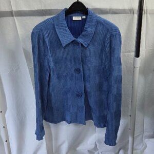Erin by Erin London size L blue ribbed jacket
